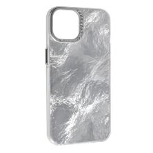 Накладка Marble Style для Apple iPhone 14 Silver