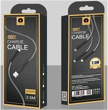 Кабель USB WUW X135 USB - micro USB тканина 2,50 метра (40)