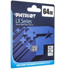 Карта пам'яті micro 64Gb Patriot LX Series SDXC (UHS-1) class 10