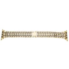 Ремінець металевий для годинника APPLE WATCH 42MM / 44MM / 45MM / 49MM стрази 7 line / 4 rhinestones № 88