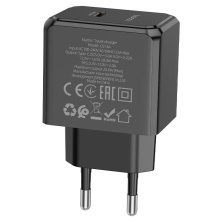 Мережевий зарядний пристрій HOCO CS13A PD 20W TYPE-C ЧОРНИЙ