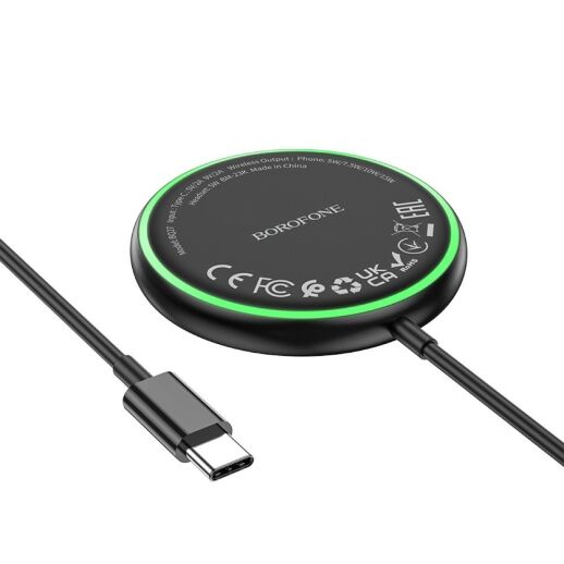 Бездротовий зарядний пристрій BOROFONE BQ27 2в1 (для телефону та навушників) з TYPE-C роз'ємом