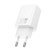 Мережевий зарядний пристрій HOCO N63 TYPE-C PD 30W + USB QC 3.0, білий