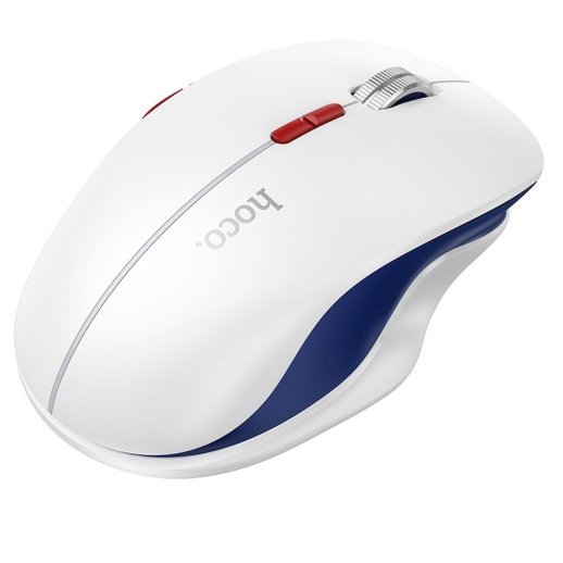 Мишка бездротова HOCO GM40 Dixon RGB dual-mode (rechargeable version), space white
