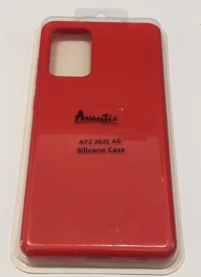 Avantis Full Silicone case Samsung A72 4G Red