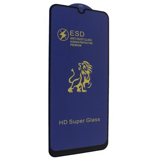 DEL Захисне скло Full Glue ESD Anti-Dust SAMSUNG A30 | A20 (2019) ЧОРНИЙ