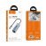 USB HUB HOCO HB1С 4in1 (Type-C to USB3.0*4), сірий