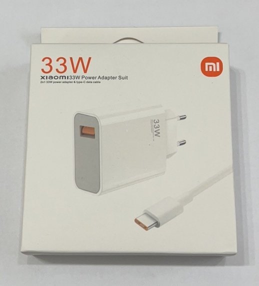 Мережевий Зарядний Пристрій Xiaomi 33W + cable Белый