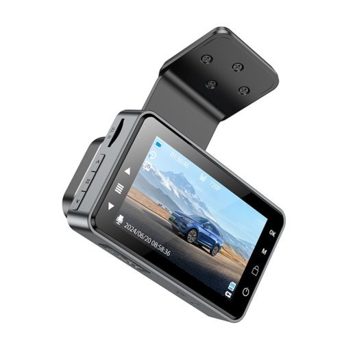 Автомобільний відеореєстратор HOCO DV9 3-inch screen driving recorder (720P), metal gray