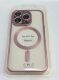 Case Magsafe With Frame Matte for Apple Iphone 15 Pro Rose Gold
