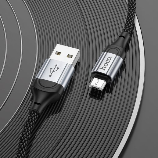 USB кабель HOCO X102 USB - micro USB, 1 метр, чорний
