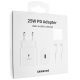 Мережевий зарядний пристрій SAMSUNG PD 2в1 25W 3A (EP-TA800) + кабель TYPE-C - TYPE-C, білий в упаковці (D)
