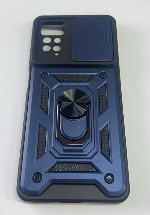 Armor Case With Curtain for Xiaomi Redmi Note 11 Pro Dark Blue