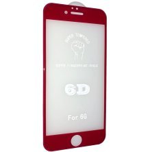 Захисне скло 6D ORIGINAL для APPLE IPHONE 6 | 6S ЧЕРВОНИЙ