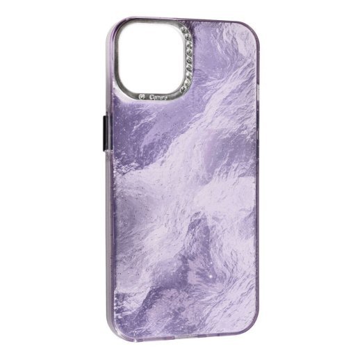 Накладка Marble Style для Apple iPhone 14 Violet