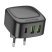 Мережевий зарядний пристрій Borofone BAS23A Type-C PD 30W 2*USB, чорний