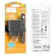 Мережевий зарядний пристрій HOCO CS14A TYPE-C PD 20W + USB QC 3.0 + кабель TYPE-C - LIGHTNING, чорний