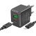 Мережевий зарядний пристрій HOCO CS14A TYPE-C PD 20W + USB QC 3.0 + кабель TYPE-C - LIGHTNING, чорний