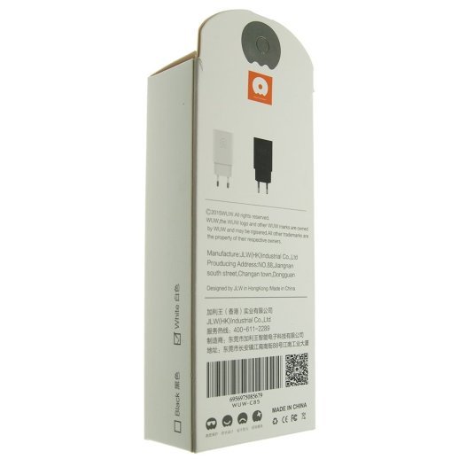 Мережевий зарядний пристрій WUW C85 1 USB 1000 mA
