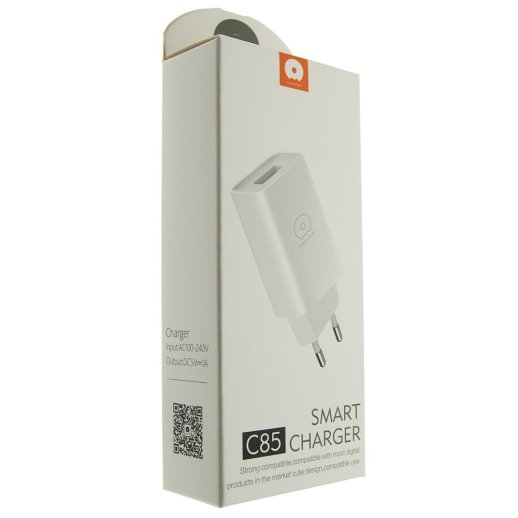 Мережевий зарядний пристрій WUW C85 1 USB 1000 mA