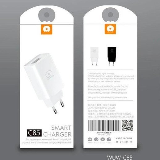 Мережевий зарядний пристрій WUW C85 1 USB 1000 mA