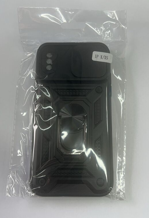 Armor Case With Curtain for Apple Iphone X / Xs Black