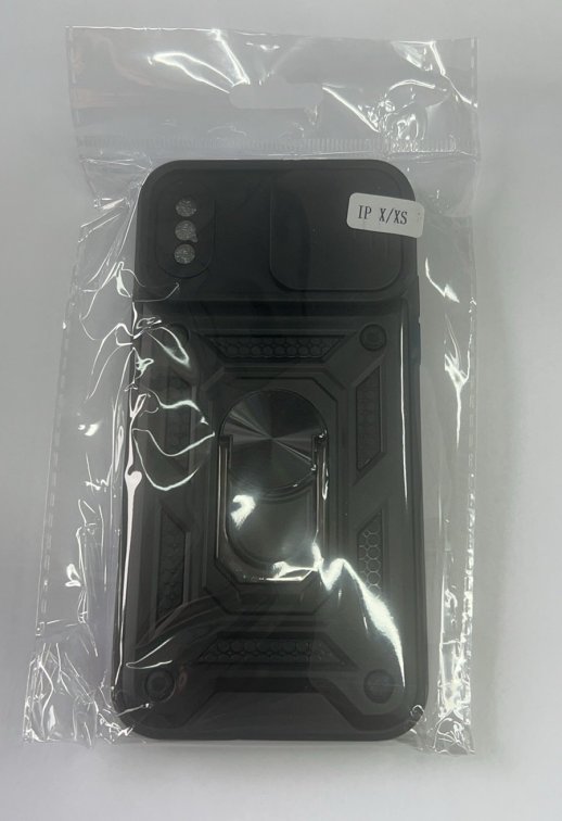 Armor Case With Curtain for Apple Iphone X / Xs Black