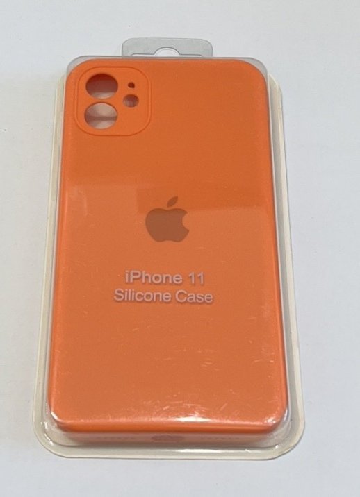 Чохол Silicone Case Copy Apple iPhone 11 Square Bright Orange, 22