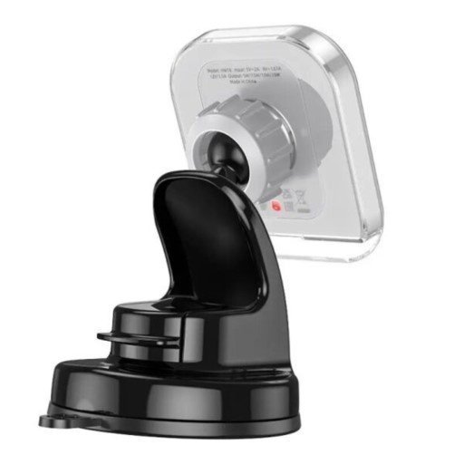 Автомобільний тримач HOCO HW18 бездротова зарядка сірий