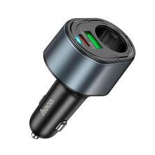 Автомобільний зарядний пристрій HOCO Z56 з роз'ємом прикурювача TYPE-C PD 35W + USB QC 3.0, чорний