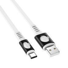 USB кабель BOROFONE BX35 3A 1m USB - Type-C, БІЛИЙ