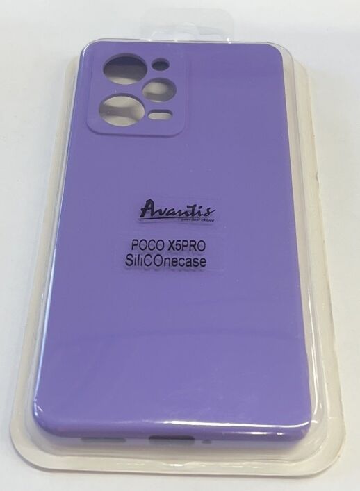 Avantis Full Silicone Case Xiaomi Poco X5 Pro/Redmi Note 12 Pro 5G Elegant Purple
