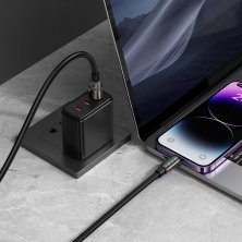 USB кабель HOCO U143 USB - Lightning, 1 метр, чорний