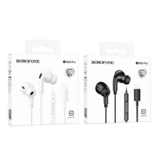Дротові навушники BOROFONE BM85 PRO Lightning, чорний
