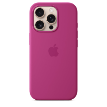 Silicone Case Original With MagSafe and Splash Apple iPhone 16 Pro Max with button Moonlit Red