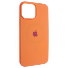 Задня накладка з Magsafe + ЗАСТАВКА Full Silicone Case APPLE iPhone 15 PRO MAX 6.7" 7-ORANGE-SORBET