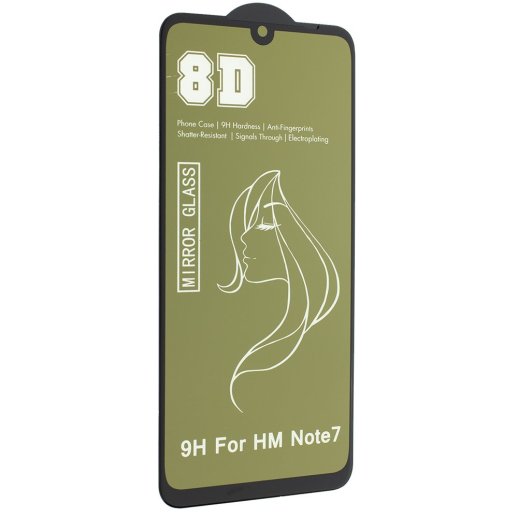 Захисне скло 8D MIRROR XIAOMI Redmi Note 7 2019