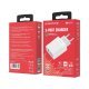 Мережевий зарядний пристрій BOROFONE BA40A Speedway three-Port QC3.0 charger(EU)