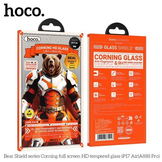 Скло для телефону HOCO A888 Pro Bear Shield Corning HD APPLE iPhone 17 AIR