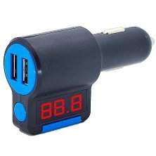 FM модулятор KCB-905 Bluetooth / гучномовець ЧОРНО-СИНІЙ