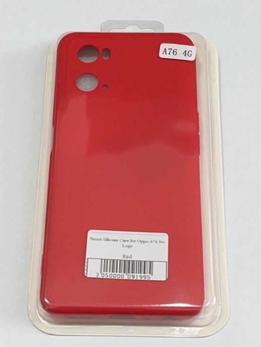 Чохол Silicone Case for Oppo A76 No Logo Red