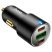 Автомобільний зарядний пристрій HOCO NZ6 45W 2×Type-C PD + USB-A QC3.0, чорний