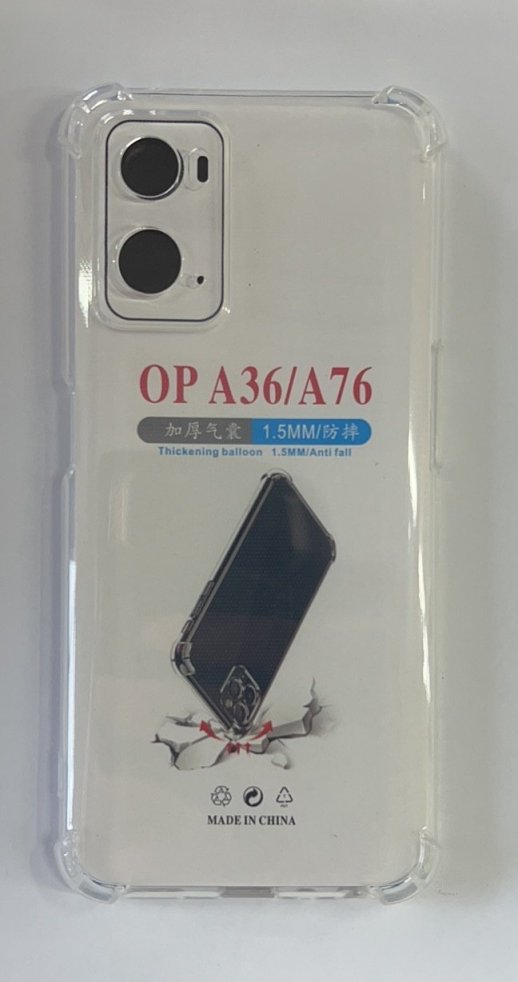 Case Clear ShockProof for Oppo A96 4G / A36 / A76 Прозорий