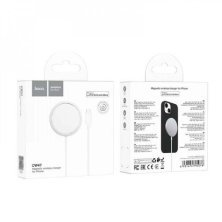 Бездротовий зарядний пристрій HOCO CW47 Magnetic Wireless Charger для iPhone (15W), білий