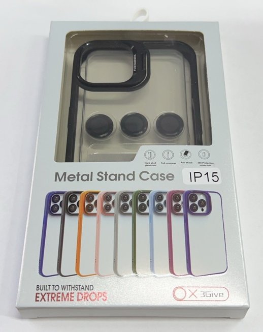 Чехол Metal Stand Case Apple Iphone 15 Dark Green 9