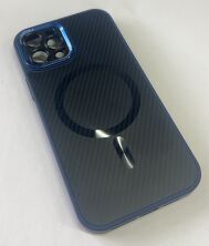 Case Carbone Shield Magsafe for Apple Iphone 12 Pro Deep Purple