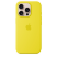 Silicone Case Original With MagSafe and Splash Apple iPhone 16 Pro Max with button Warn Yellow