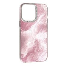 Накладка Marble Style для Apple iPhone 14 Pro Pink