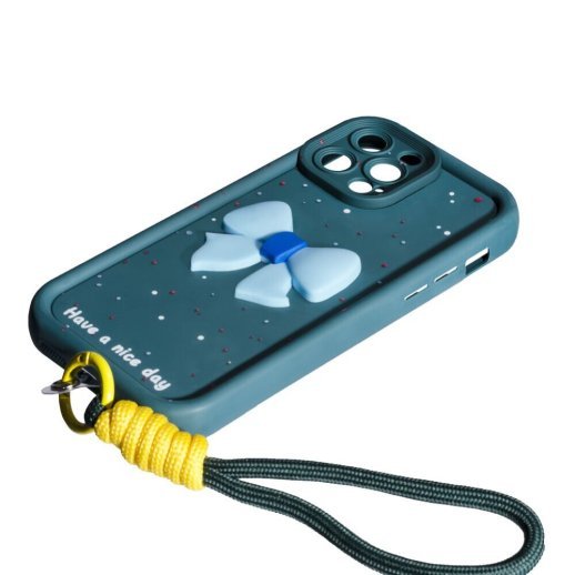 Накладка Lucky Bow Case для Apple iPhone 14 Pro Max Dark Green