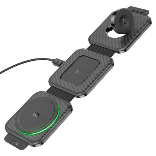 Бездротовий зарядний пристрій HOCO CQ4 3В1 ЧОРНИЙ
